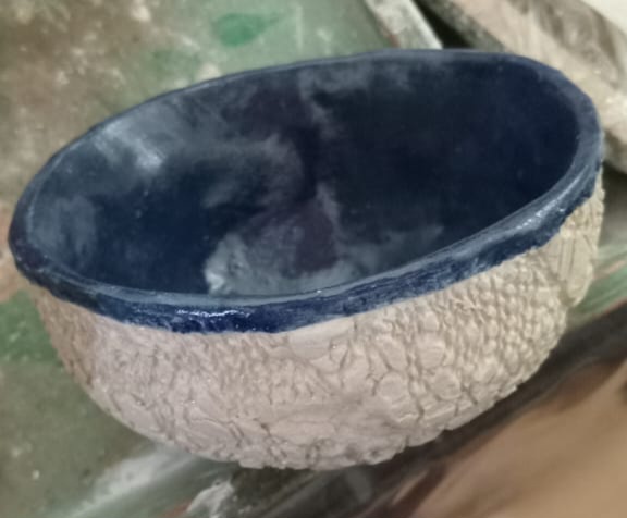 Compotera rustica azul